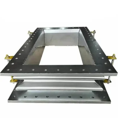 rectangular bellows with flanged ends for ductwork systems