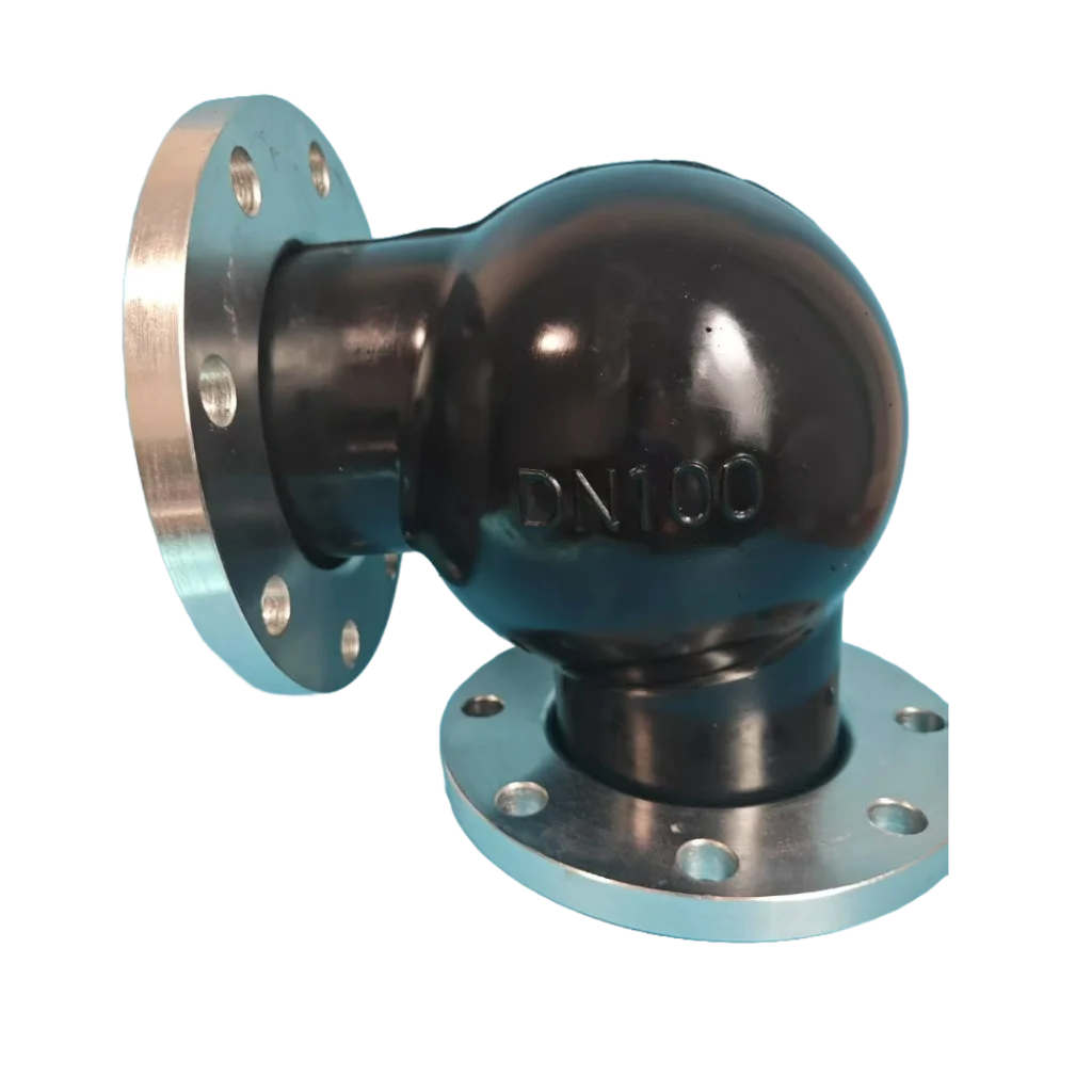 rubber elbow connector for flexible pipe joints
