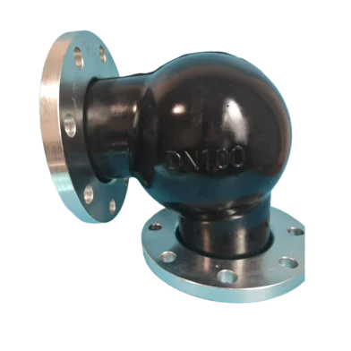 rubber elbow connector for flexible pipe joints