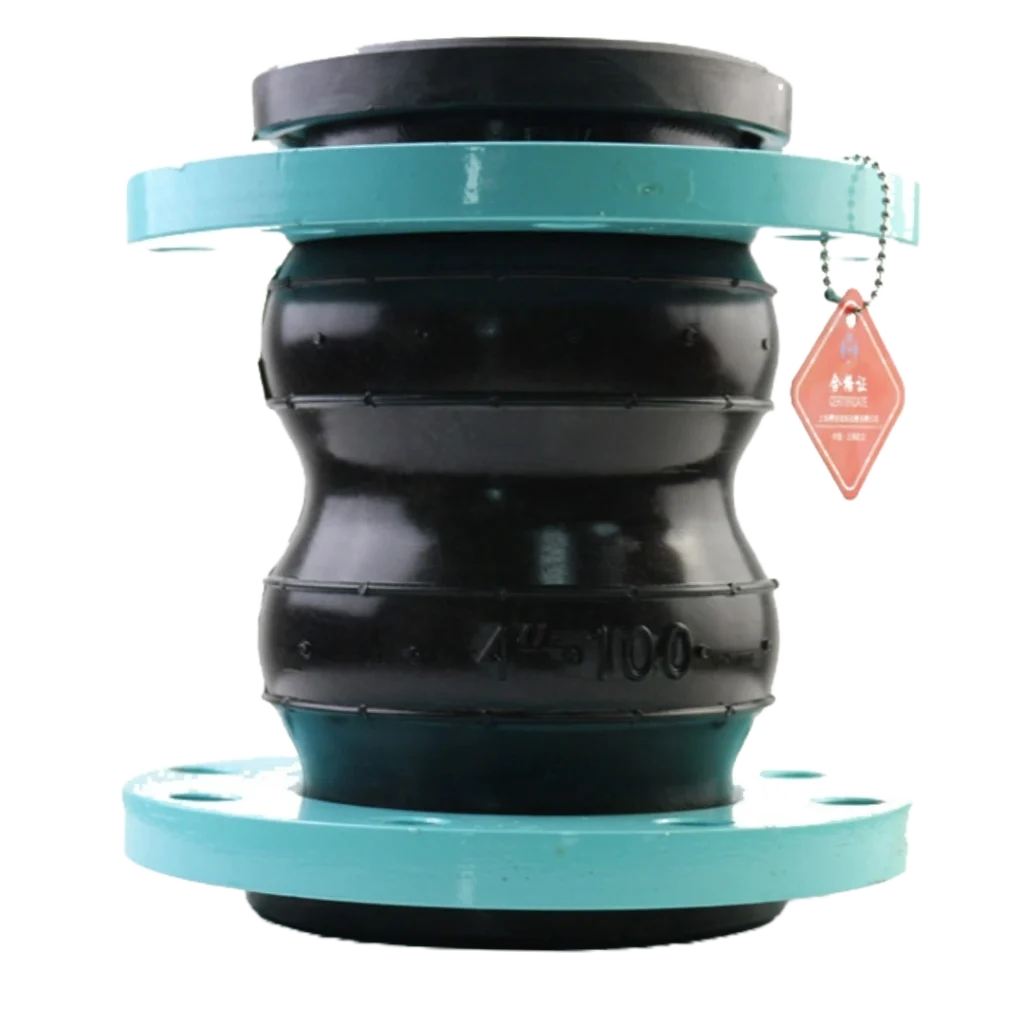 double sphere rubber expansion joint for vibration isolation