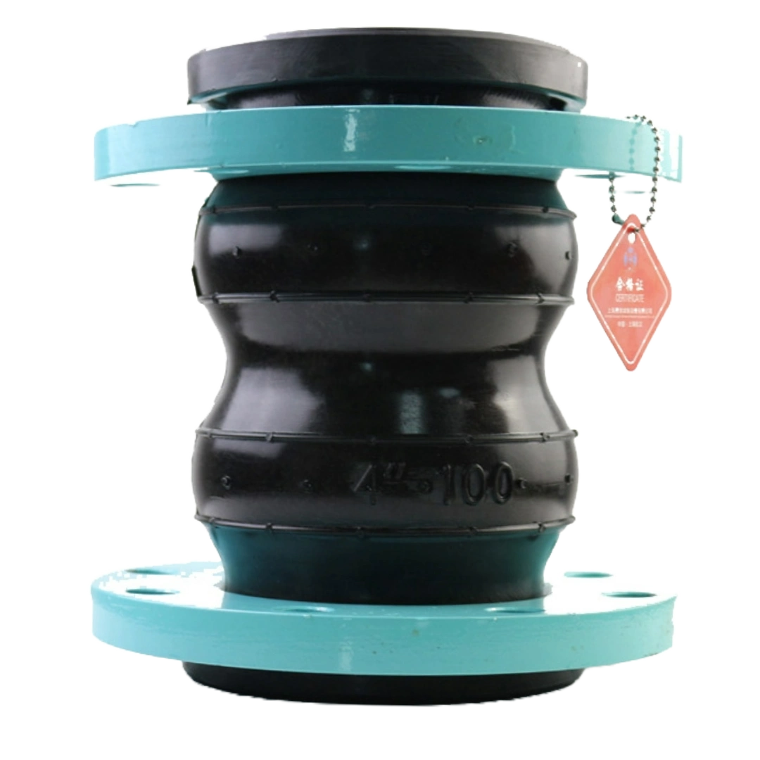 double sphere rubber expansion joint for vibration isolation