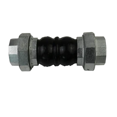 threaded rubber joint with EPDM body and brass ends