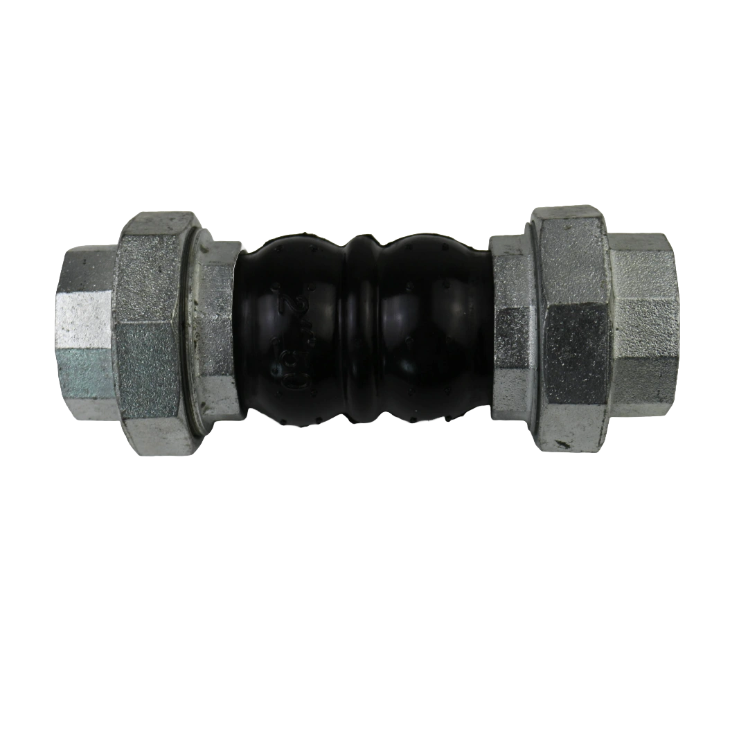 threaded rubber joint with EPDM body and brass ends