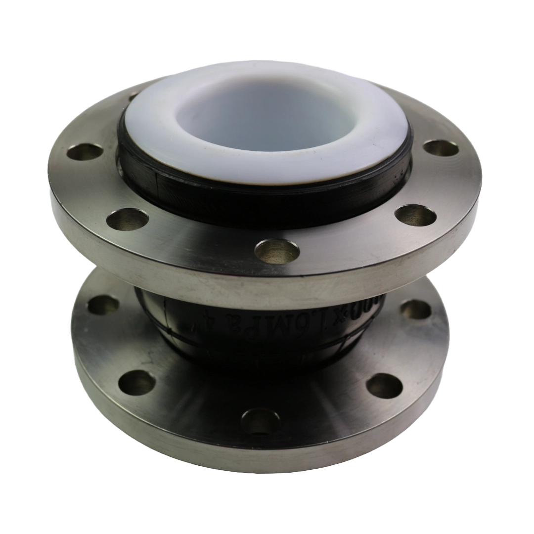PTFE expansion joint for chemical pipeline systems