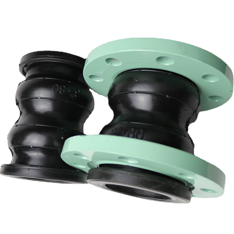Hongze Pipe double sphere rubber expansion joint for pipeline vibration absorption and flexible connection