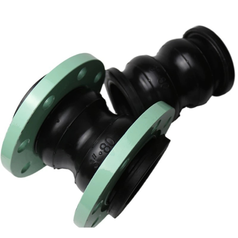 Hongze Pipe double sphere rubber expansion joint used in industrial pipeline engineering projects